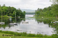 Squam Lake, NH - Lake with Boats - Summer